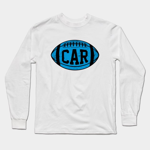 CAR Retro Football - White Long Sleeve T-Shirt by KFig21